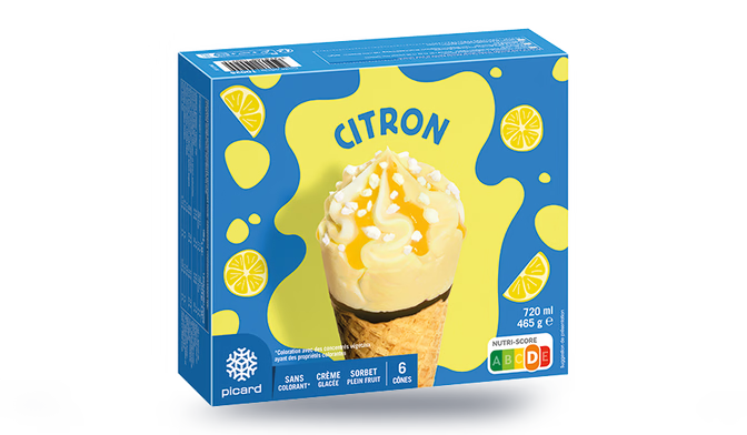 6 cônes citron