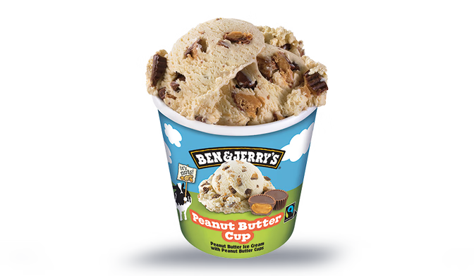 Crème glacée peanut butter cup, Ben and Jerry's