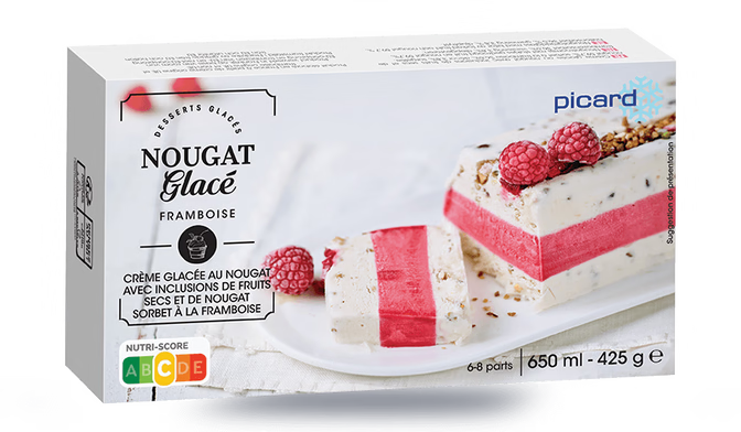 Nougat glacé framboise
