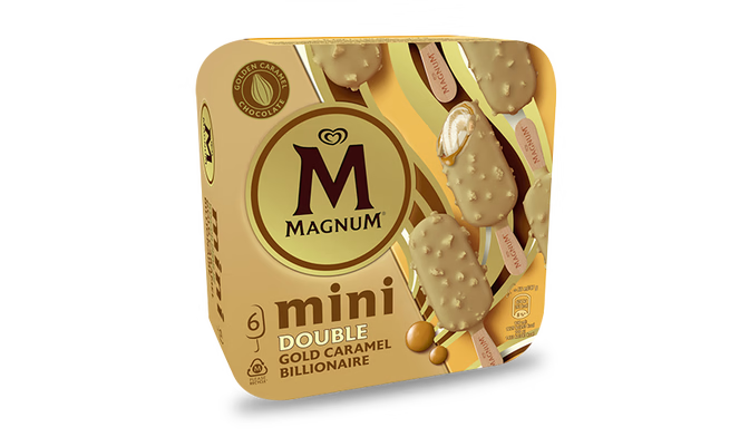 6 Mini Magnum Double Gold Caramel Billionaire