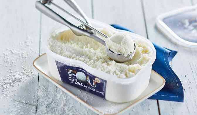 Crème glacée Fou de noix de coco