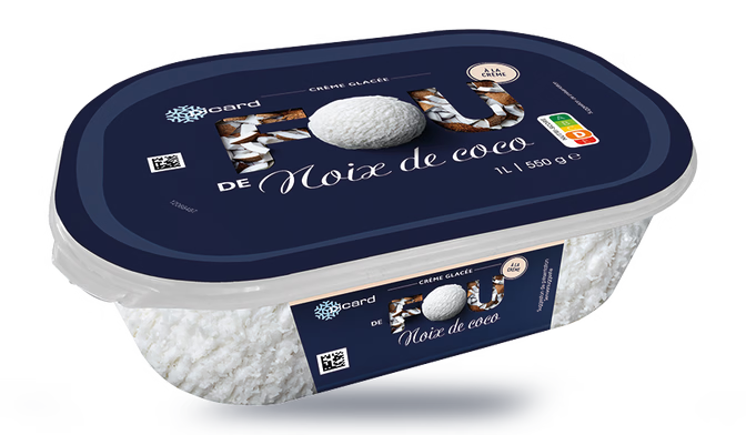 Crème glacée Fou de noix de coco