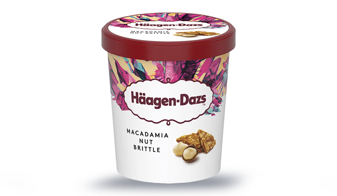 Crème glacée Macadamia Nut Brittle