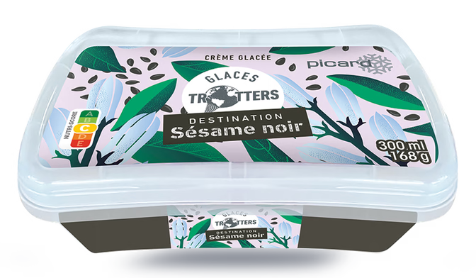 Crème glacée sésame noir