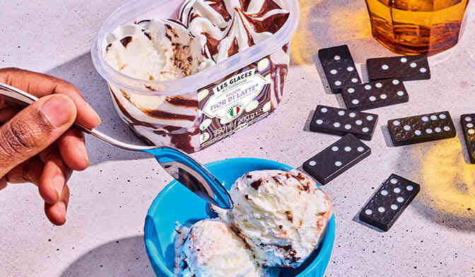 Fior di latte, crème glacée à l'italienne