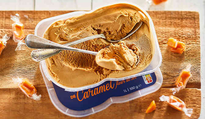 Crème glacée caramel fleur de sel
