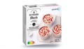 4 sundaes vanille sauce framboise