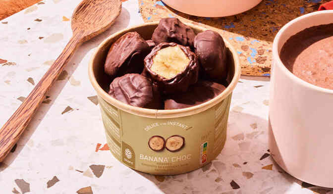 Banana' choc bananes enrobées chocolat noir