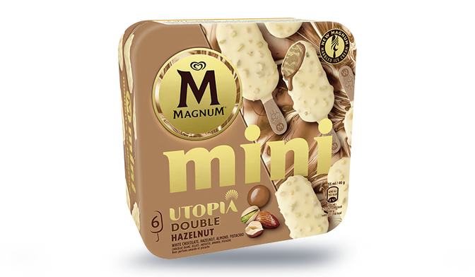 6 Mini Magnum Utopia double hazelnut