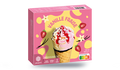 6 cônes vanille fraise