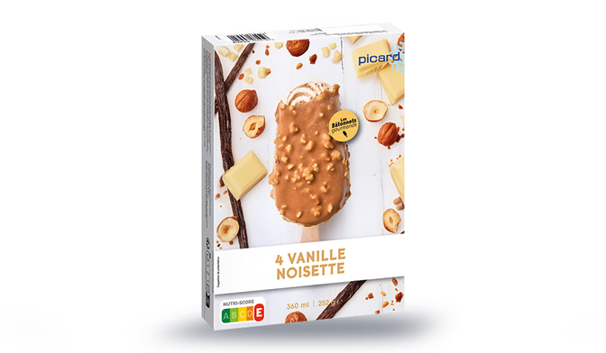 4 bâtonnets vanille noisette