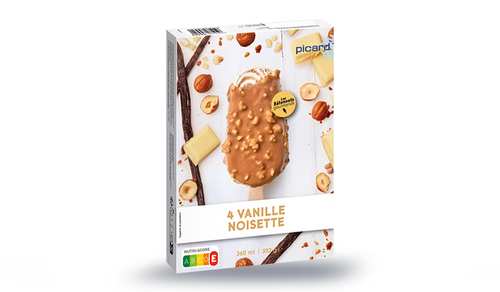 4 bâtonnets vanille noisette