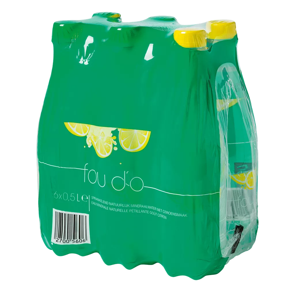 Eau pétillante au goût citron, 6 pcs