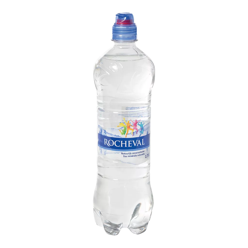 Eau minérale avec bouchon de sport