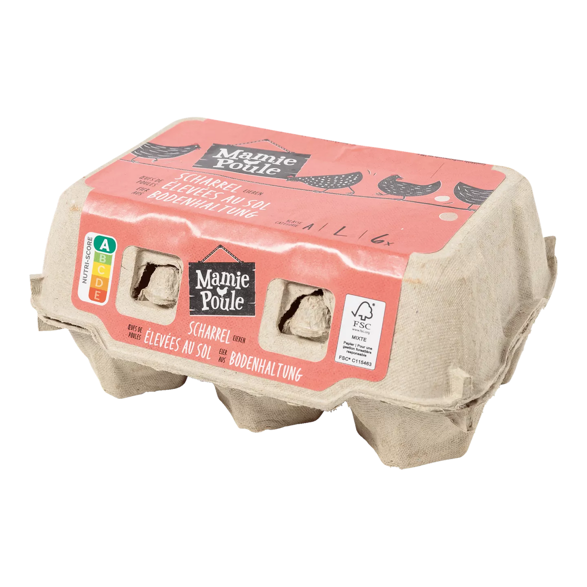 Œufs de poules élevées au sol, 6 pcs