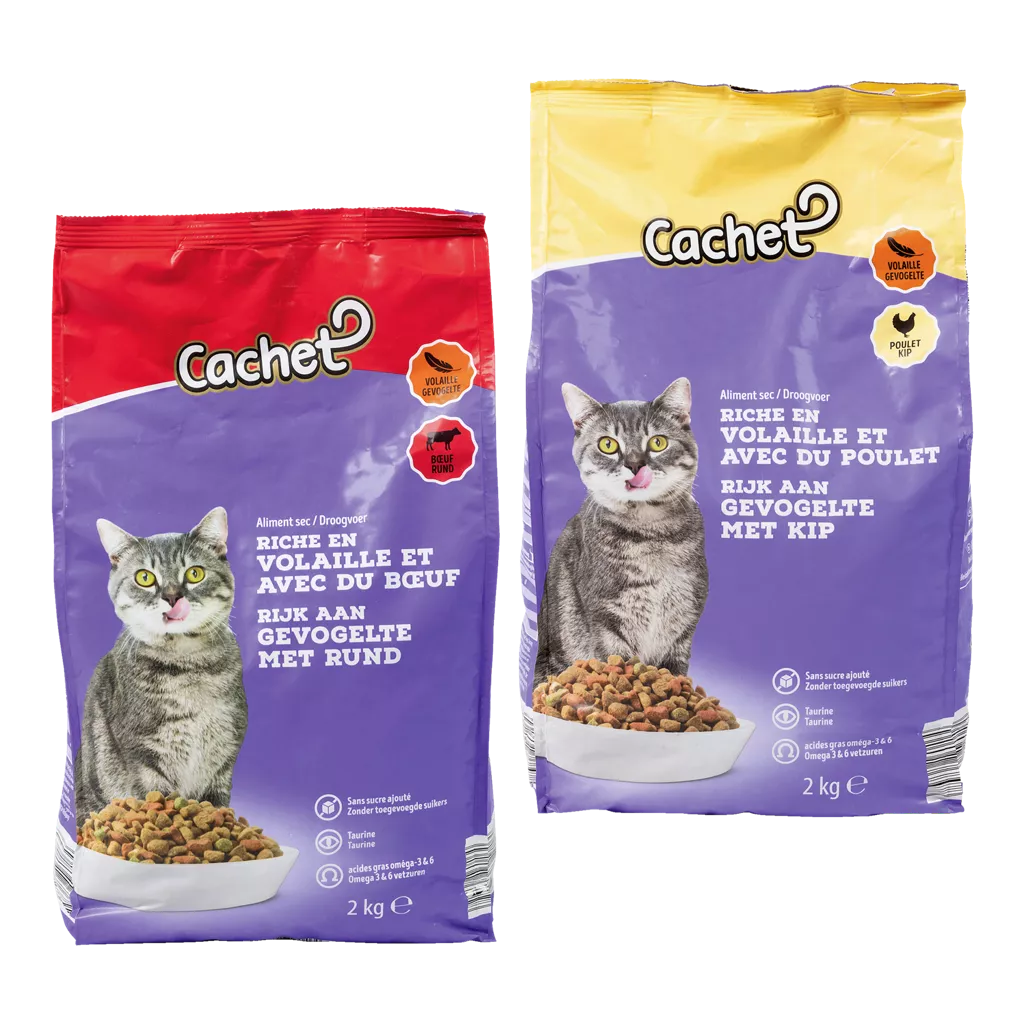 Croquettes pour chat, 2 kg