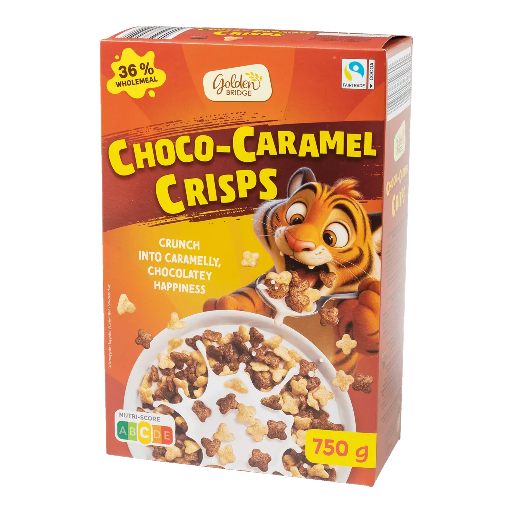 Chocolate &amp; caramel crisp