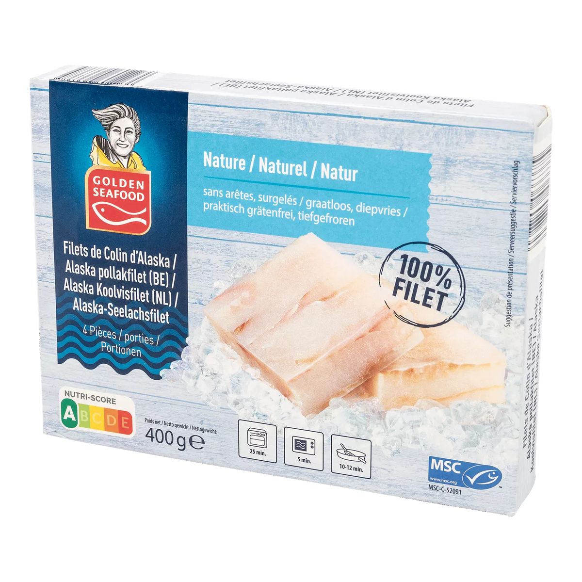 Filets de colin d'Alaska, 4 pcs