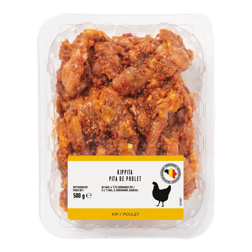 Viande de poulet pour pita +-500gr