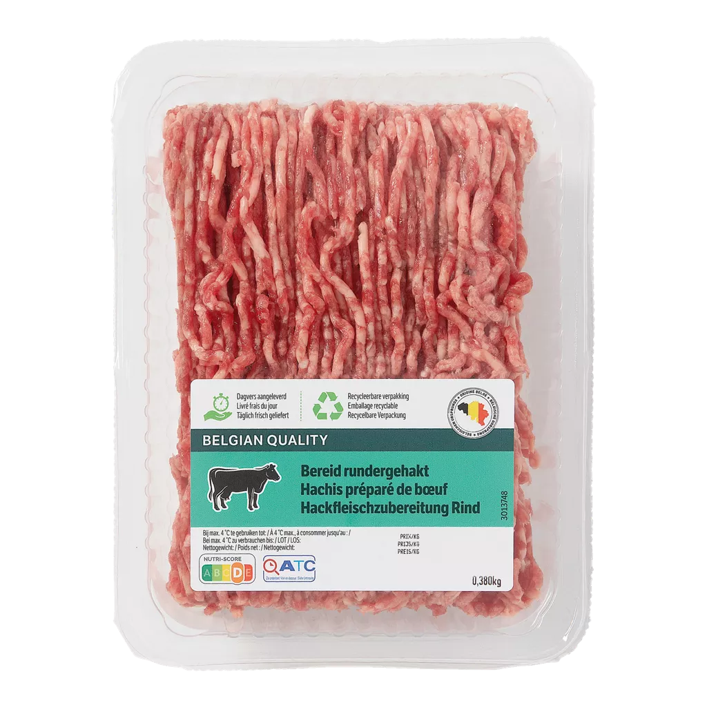 Hachis de bœuf préparé +-400gr