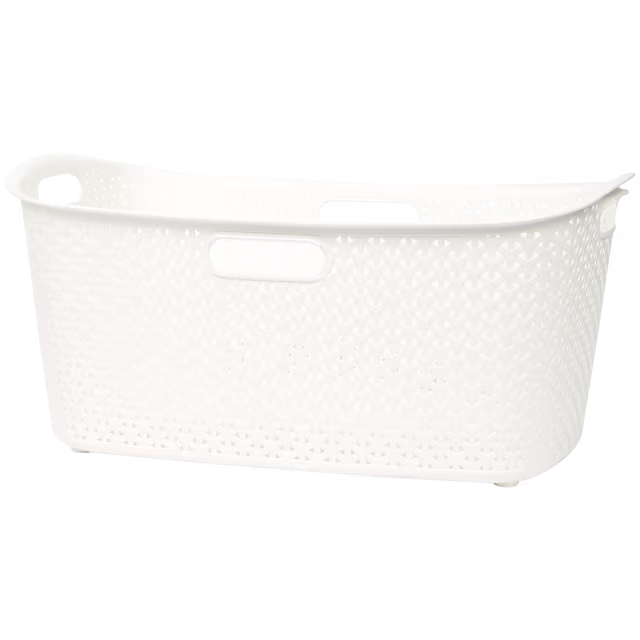 Panier à linge effet rotin Curver