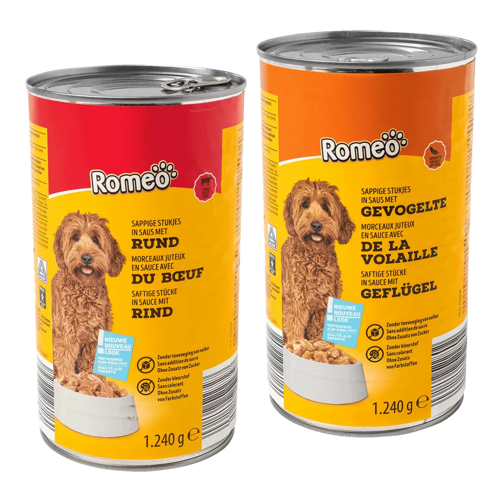 Émincés en sauce pour chiens