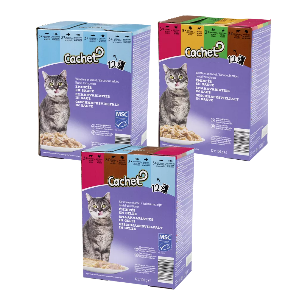 Aliment pour chats, 12 pcs
