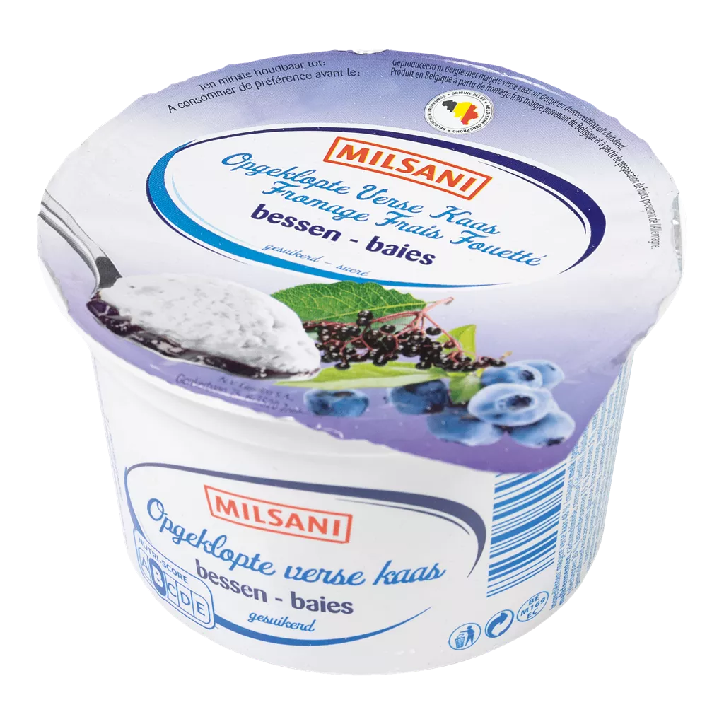 Fromage frais aux myrtille
