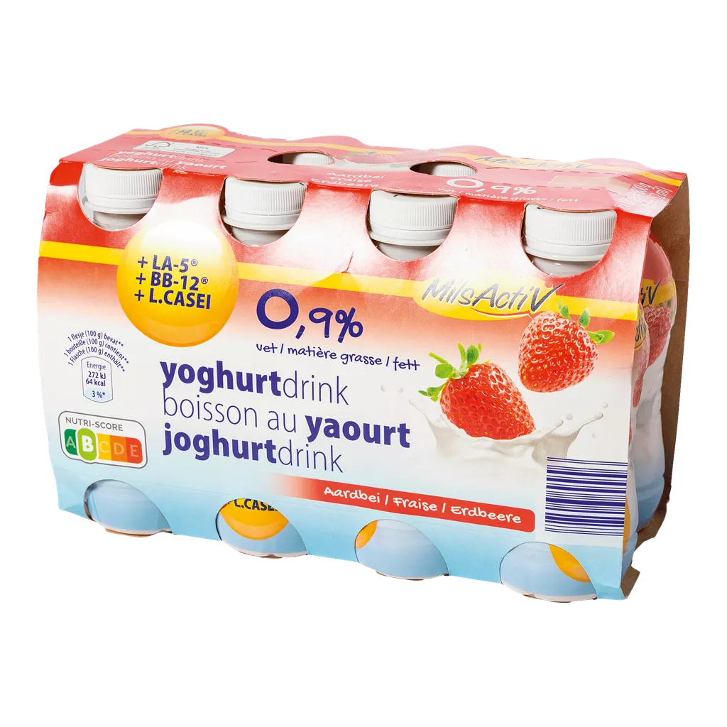 Yaourt à boire, 8 pcs Fraise