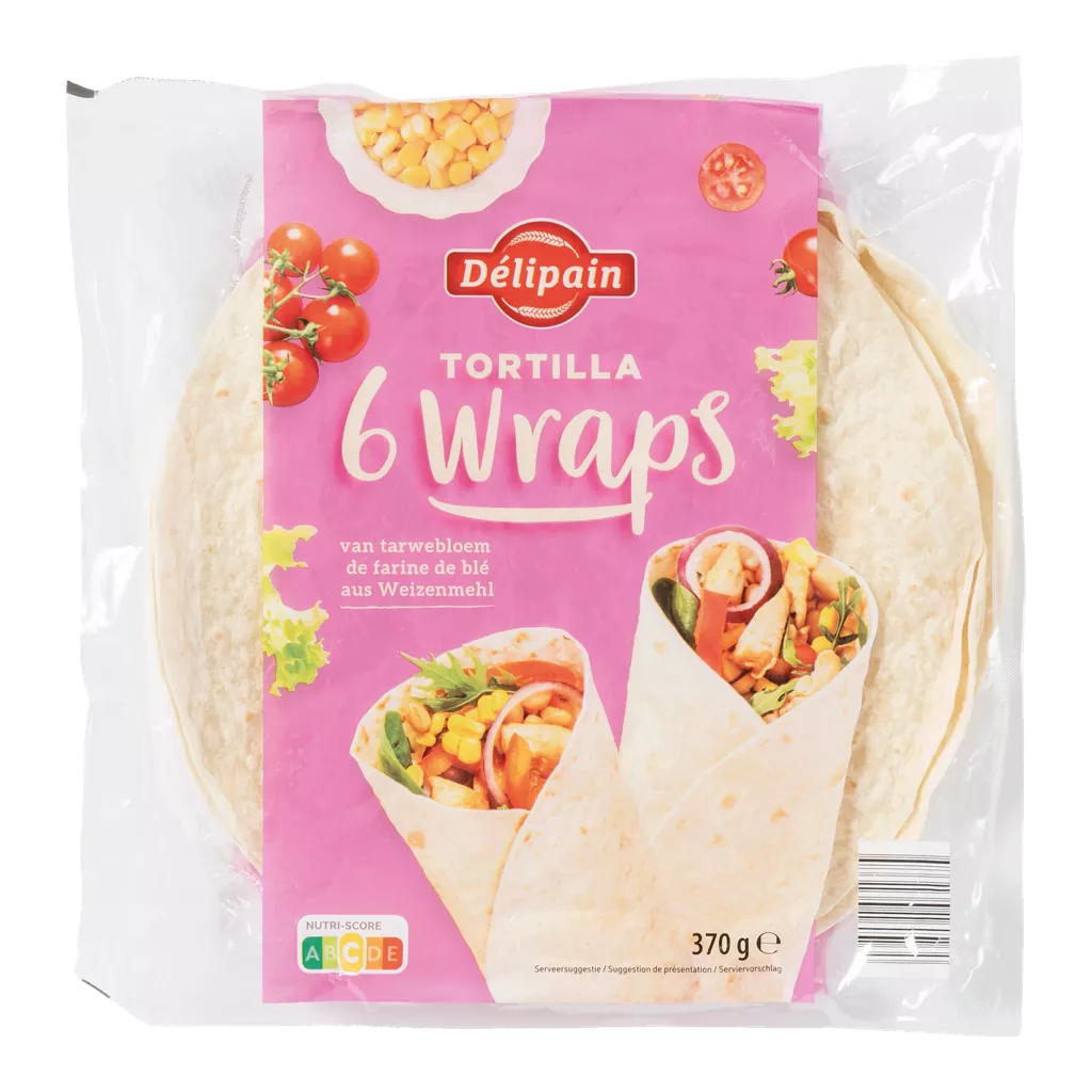 Wraps, 6 pcs