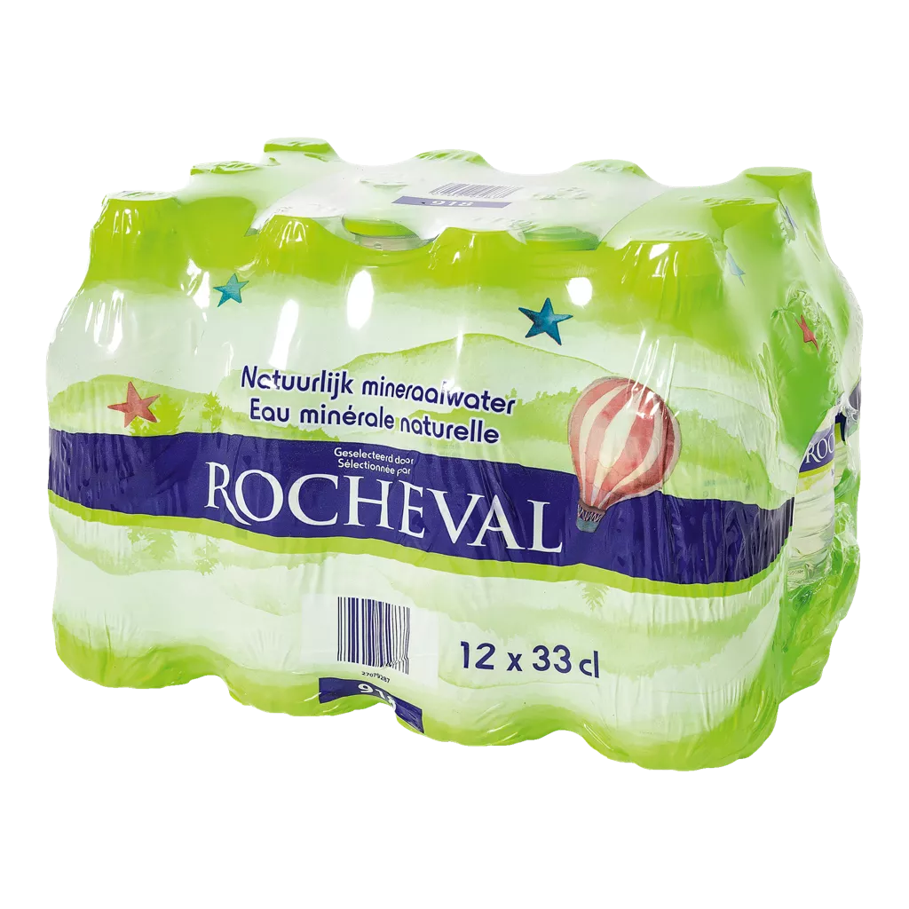 Eau minérale avec bouchon de sport, 12 pcs