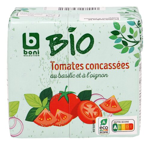 BONI BIO tomates concass.basil.oig 500g