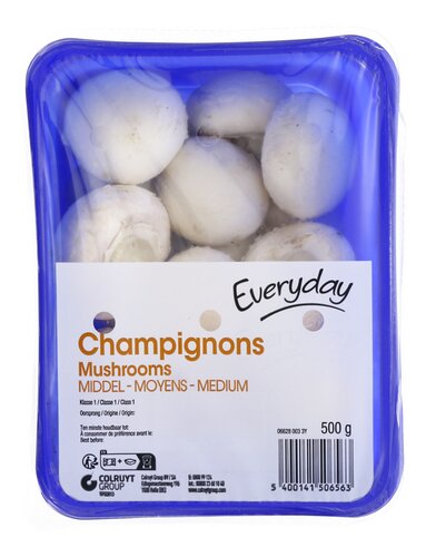 EVERYDAY champignons moyens 500g